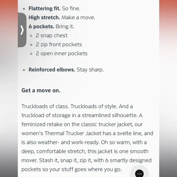 Dovetail thermal trucker jacket GUC - Picture 3 of 7